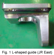 Fig. 1 L-shaped guide (JR East)