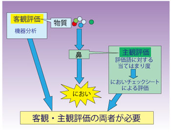 図１　におい評価の流れ