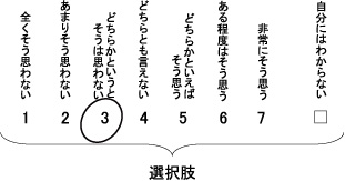 図１　使用する回答選択肢