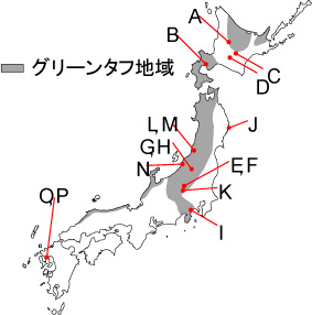 図1 路盤隆起トンネルの分布