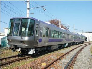 図1　燃料電池電車は究極の電車になりうるか？<br />（試験車両：R291）